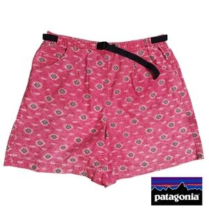 Patagonia Vintage Athletic Patterned Shorts Women's Large